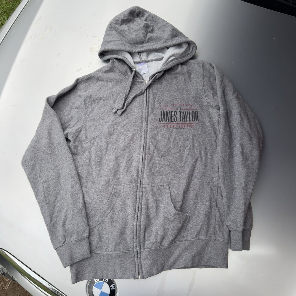 James Taylor Band 2014 Old Songs New Songs Zip Up Hoodie Women's L